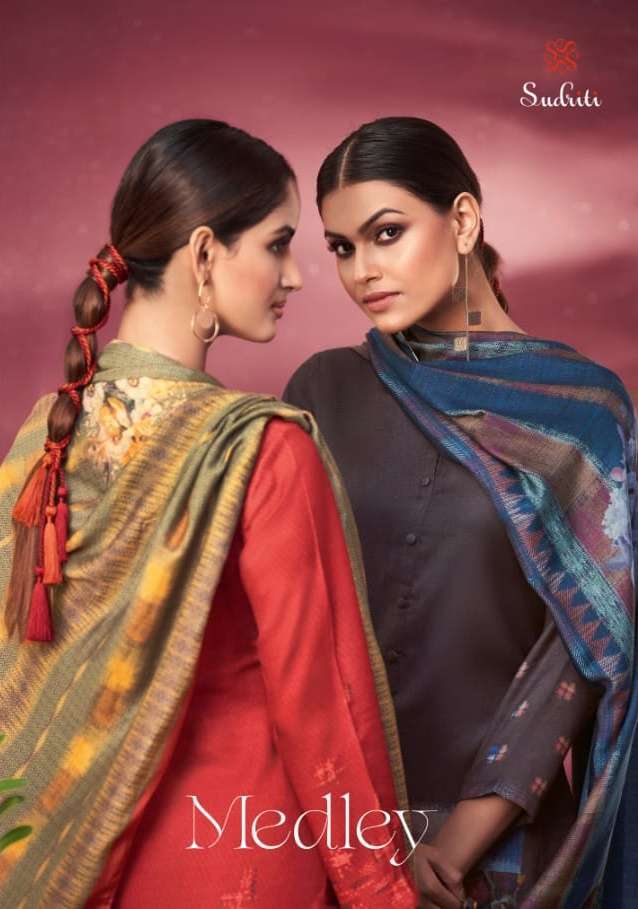 sudriti medley cambric medley embroidered suit 