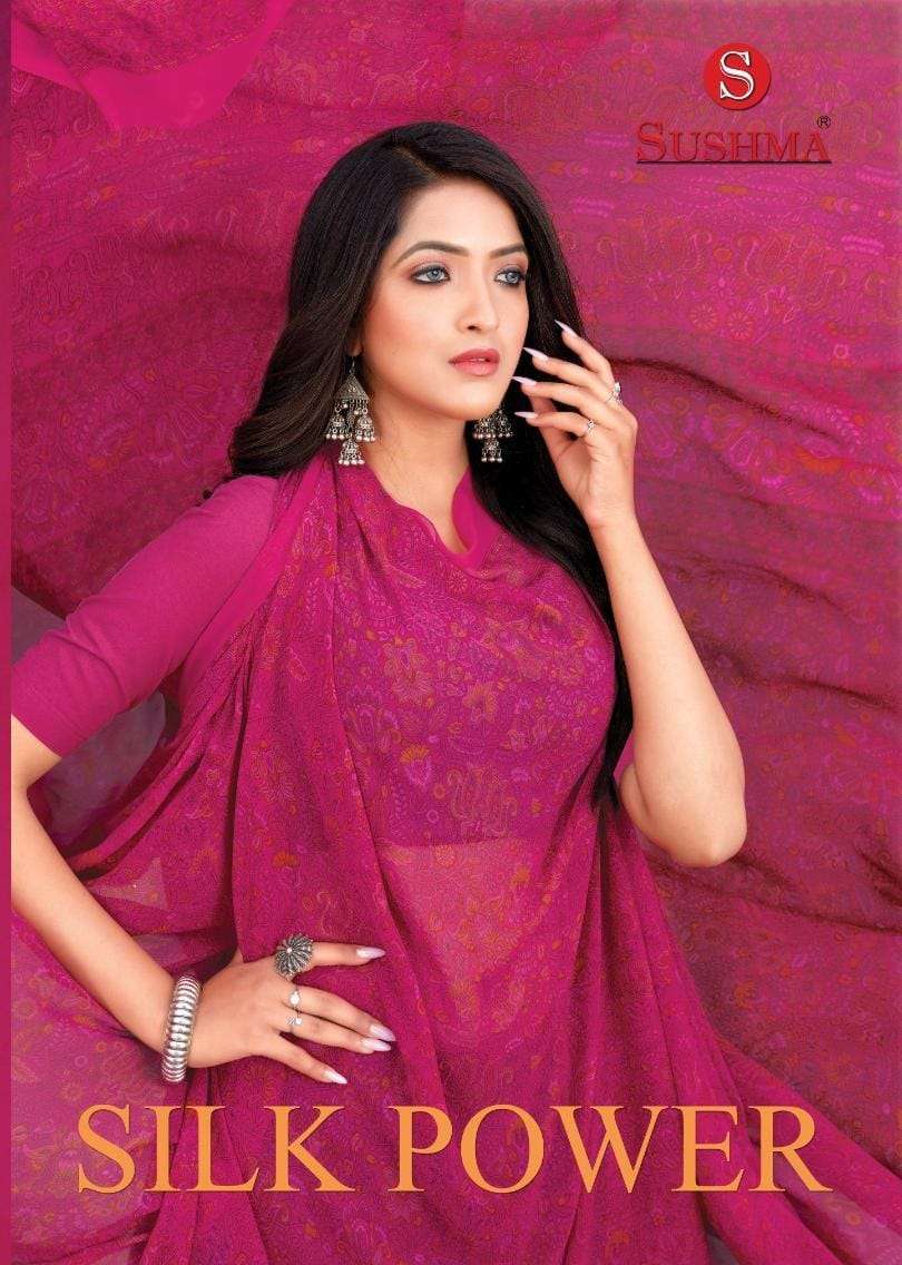 sushma silk power series 2601-2604 georgette saree