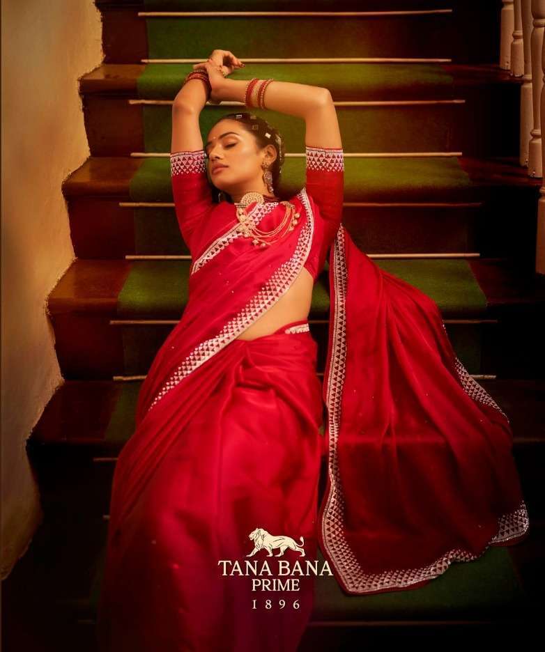 tana bana prime 1896 designs Silk saree