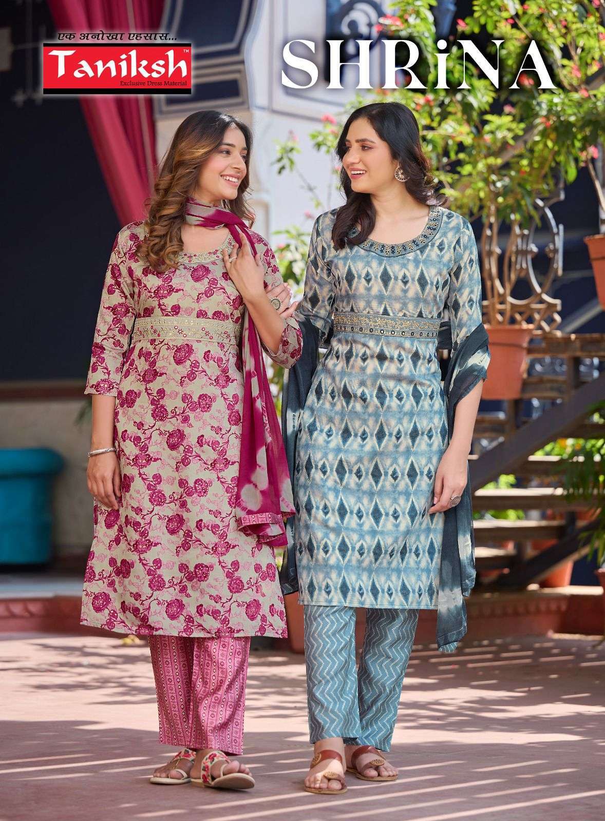 taniksh shrina vol 1 series 101-108 muslin print suit 