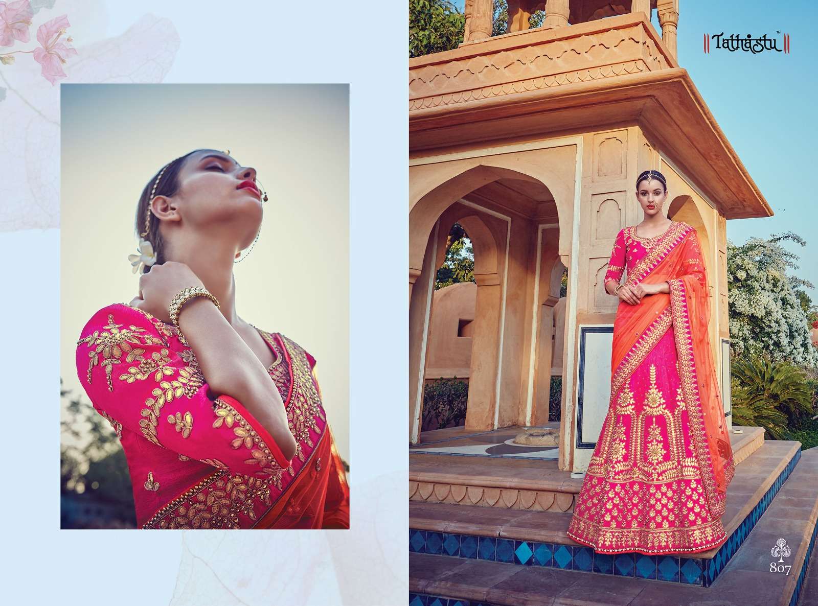tathastu designer khatliwork saree style lehenga