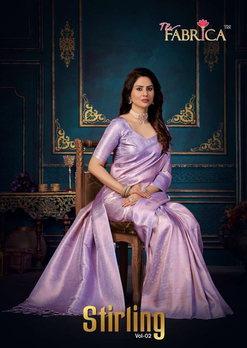 the fabrica stirling vol 2 series 39001-39010 soft jacquard saree