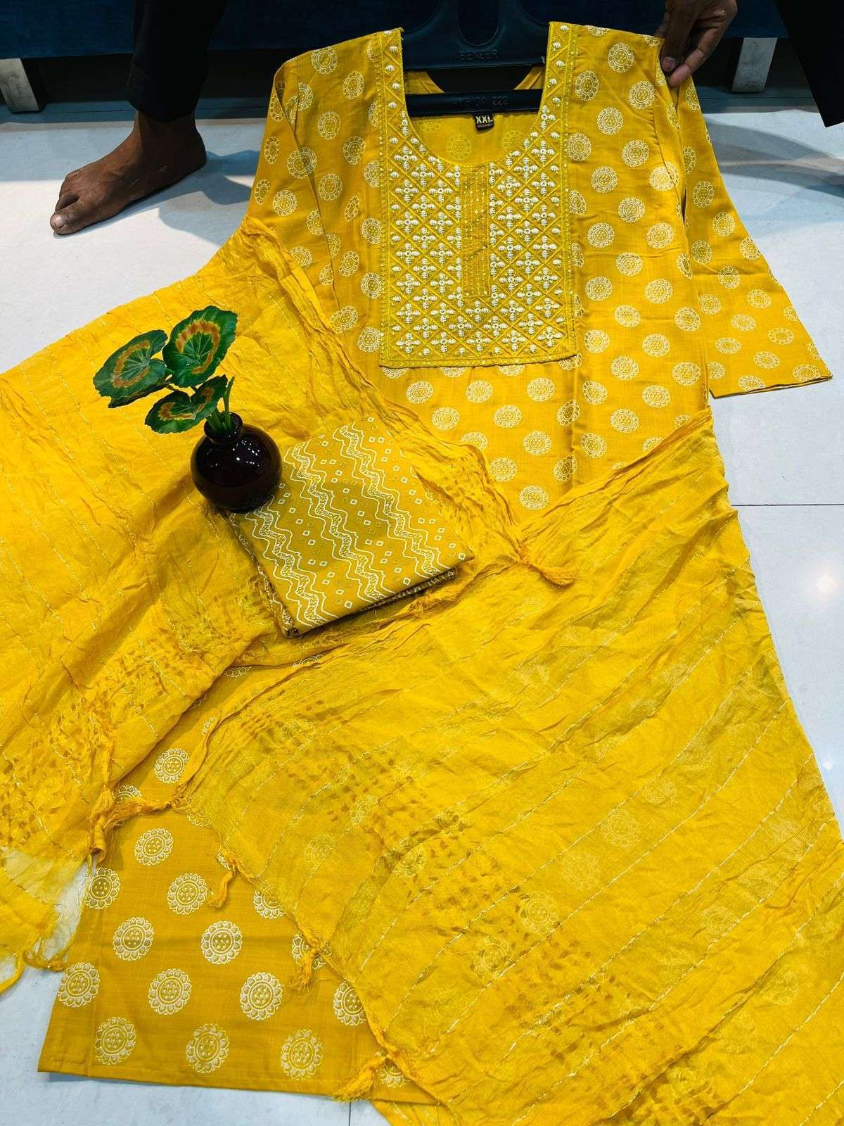 trendy surbhi 03 heavy rayon slub readymade suit 