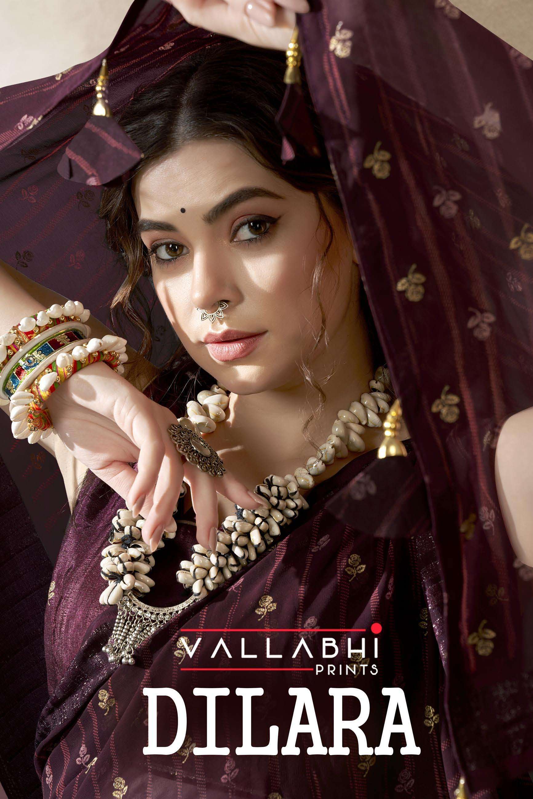 vallabhi prints dilara series 18661-18668 georgette saree