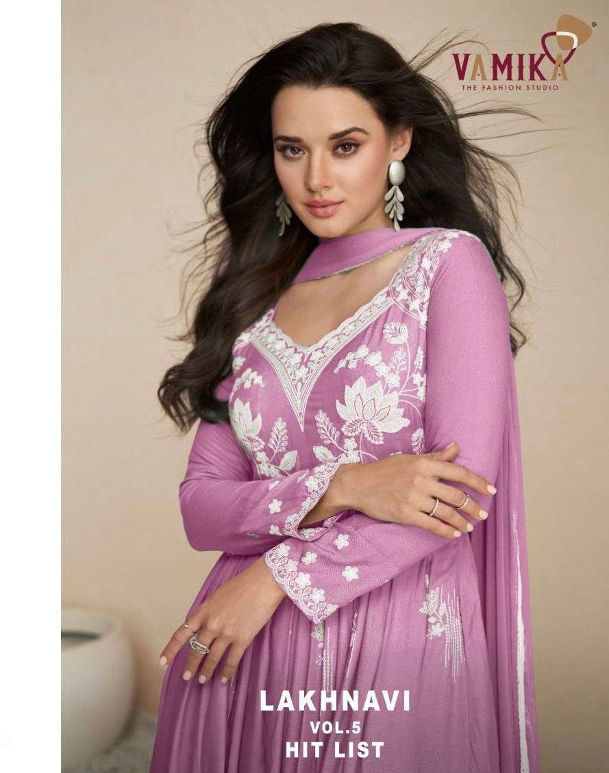 vamika lakhnavi vol 5 hit list series 1027 Heavy rayon suit