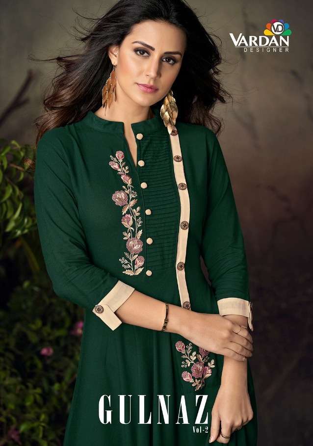 vardan gulnaz vol 2 heavy rayon kurti 