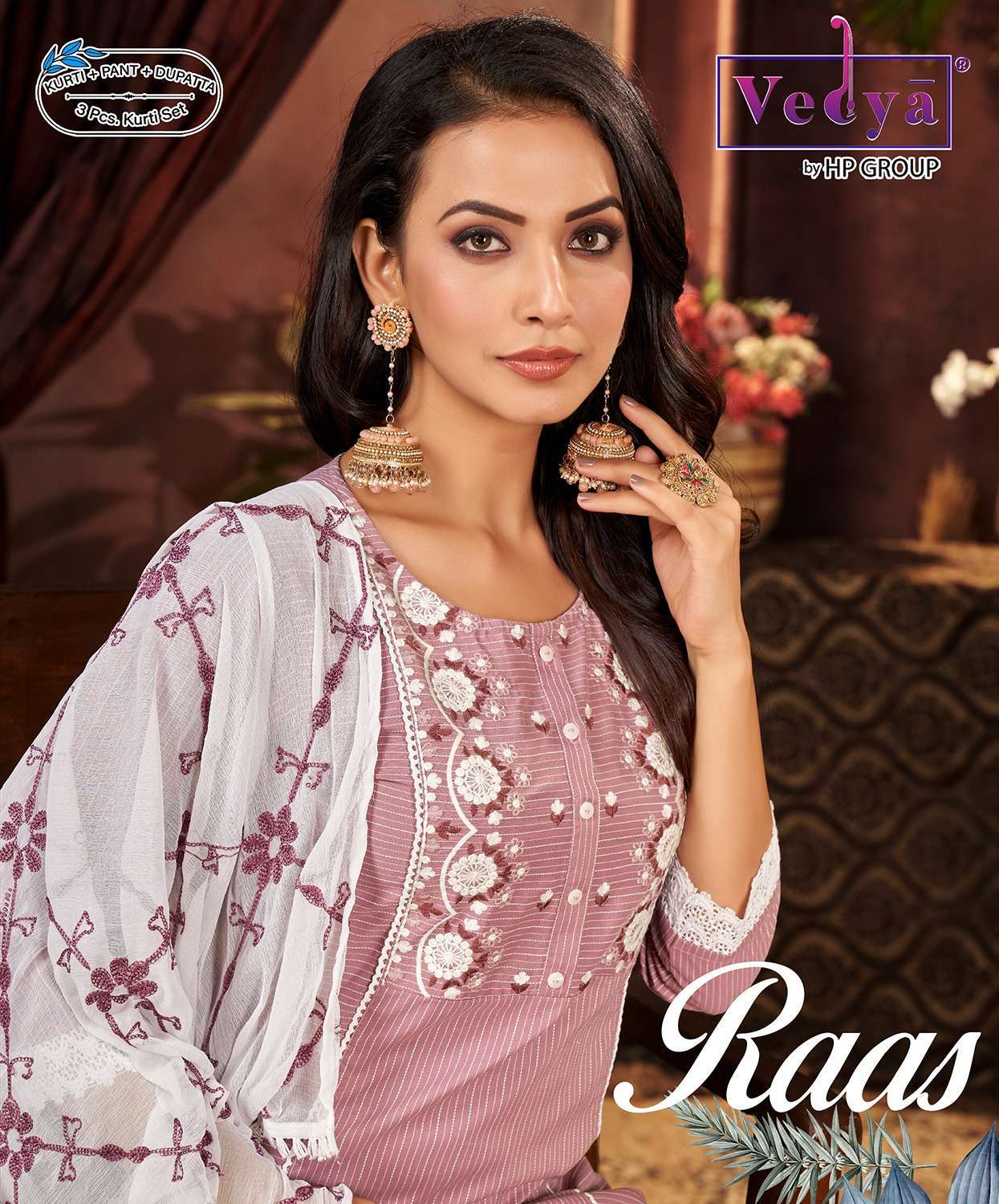 vedya raas series 1117-1122 Chinon Silk readymade suit 
