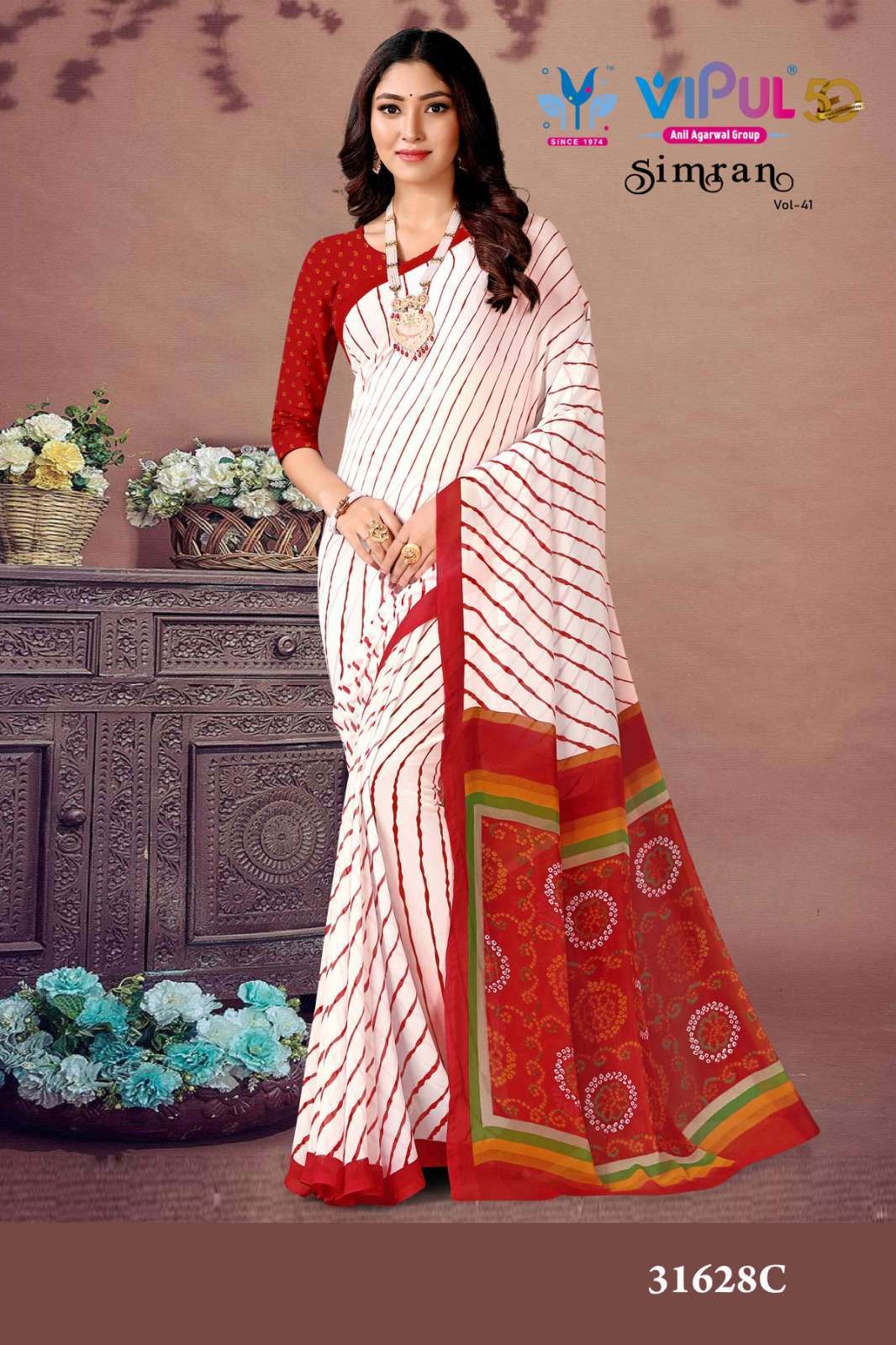 vipul fashion simran series 31628 georgette saree
