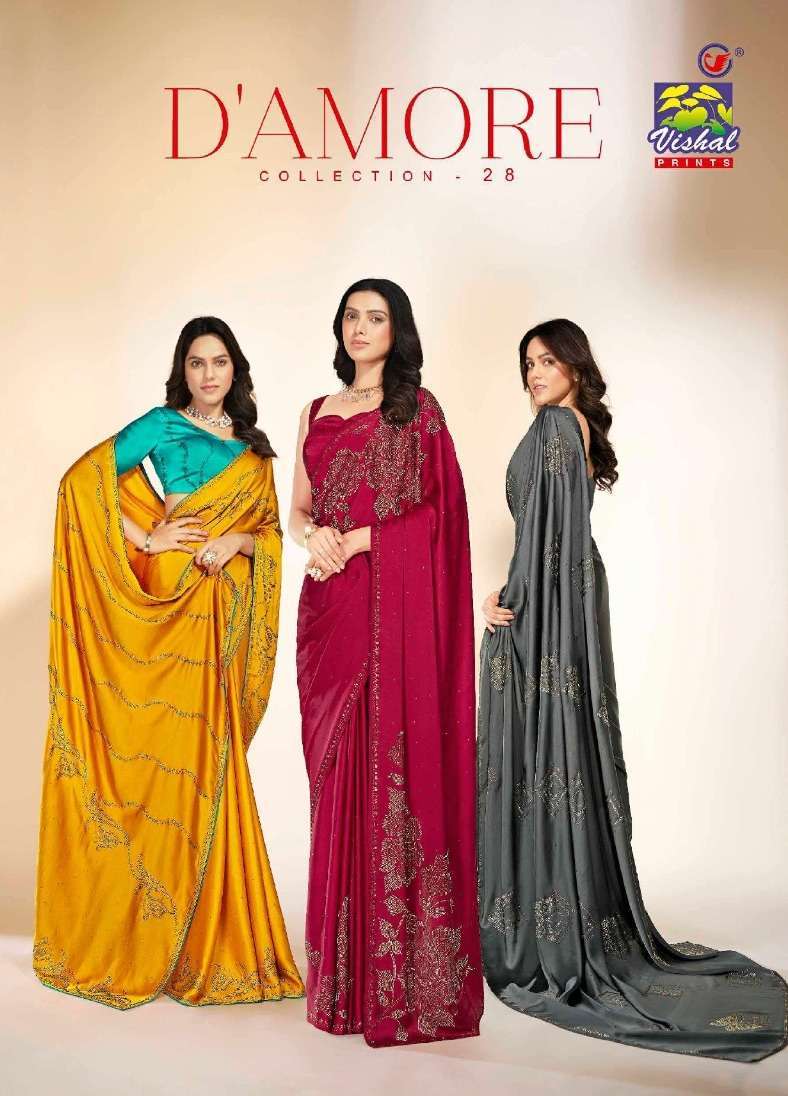 vishal prints damore vol 28 series 45639-45650 Fancy saree