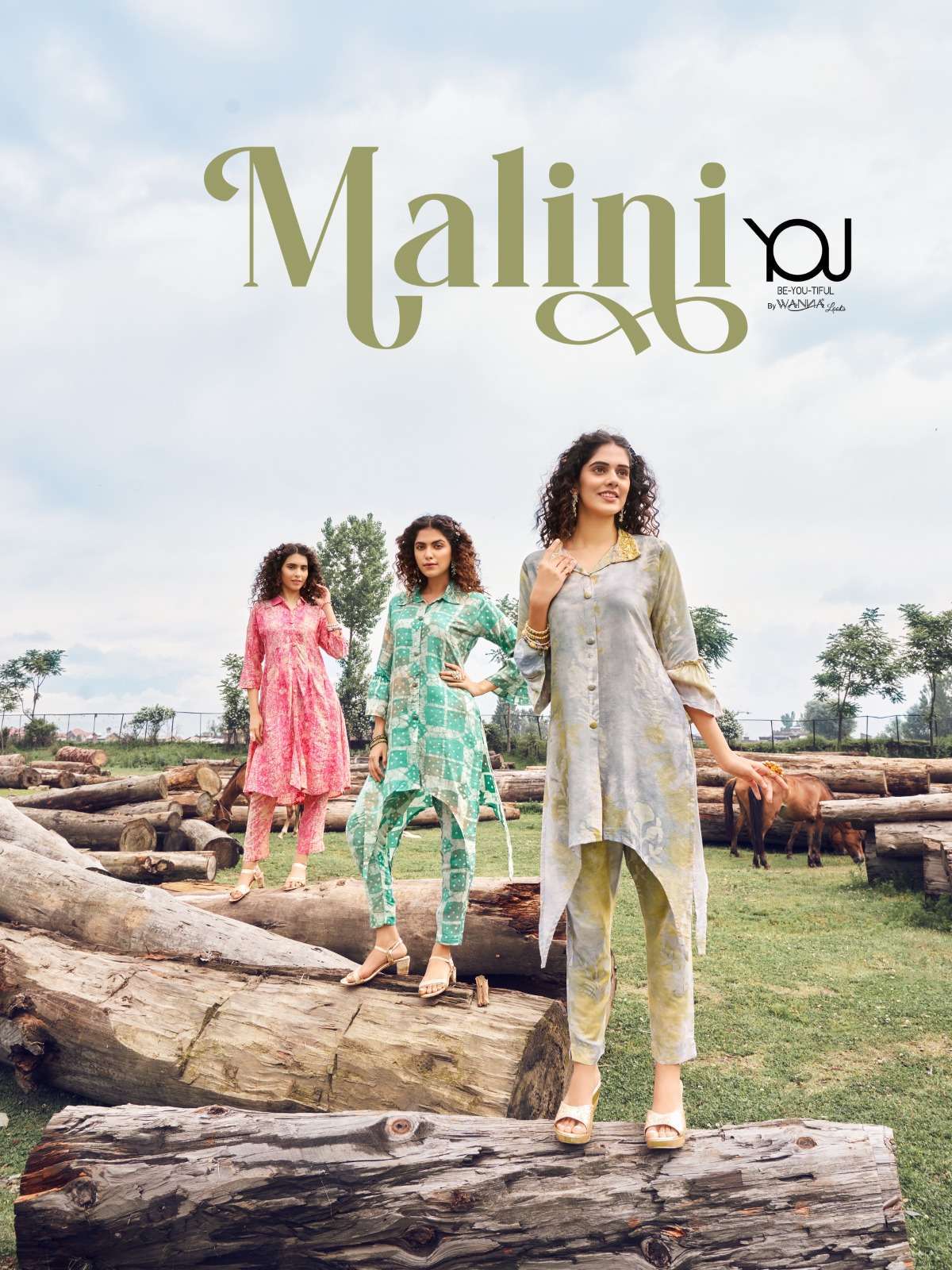 wanna you malini series 1001-1007 Modal Batik Print co ord set