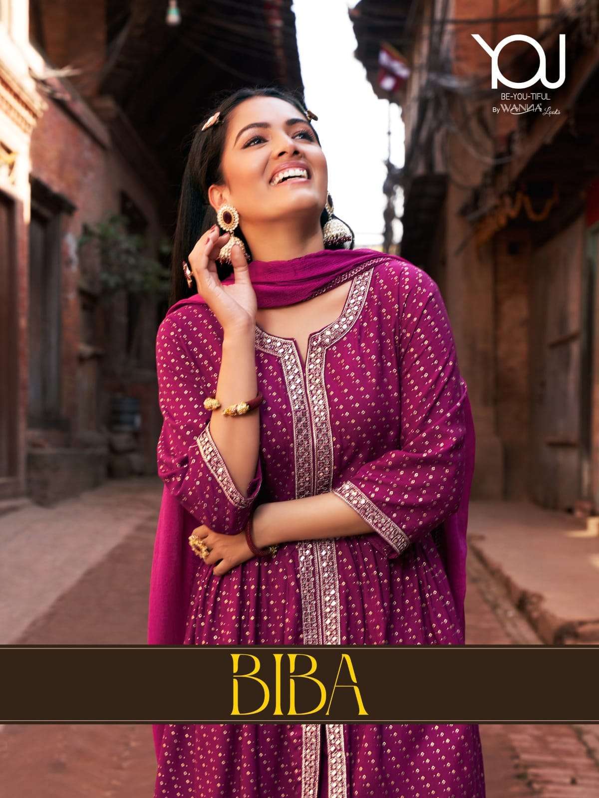 you biba series 1801-1806 Rayon Print readymade suit