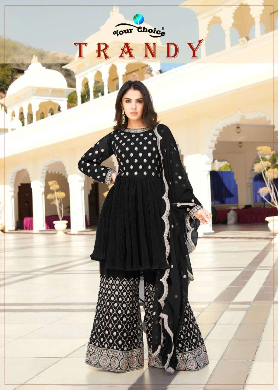 your choice trandy series 4208-4212 Blooming georgette suit