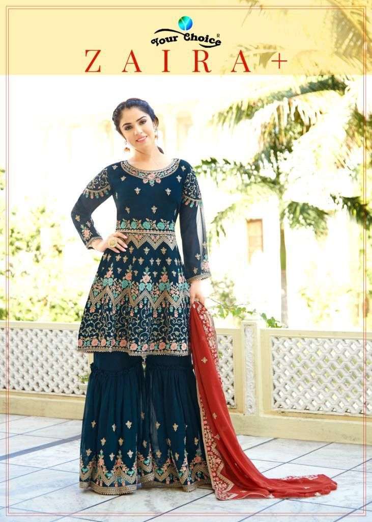 your choice zaiyra plus series 4251-4254 Blooming georgette  suit