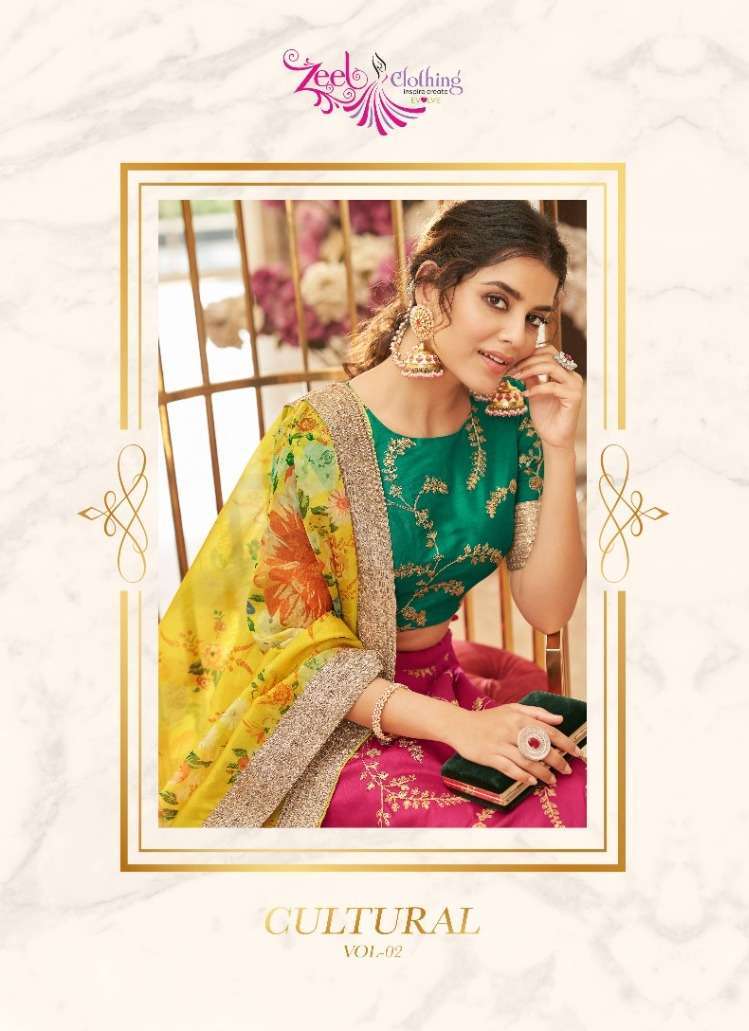 zeel clothing cultural vol 2 series 7421-7430 fancy lehenga