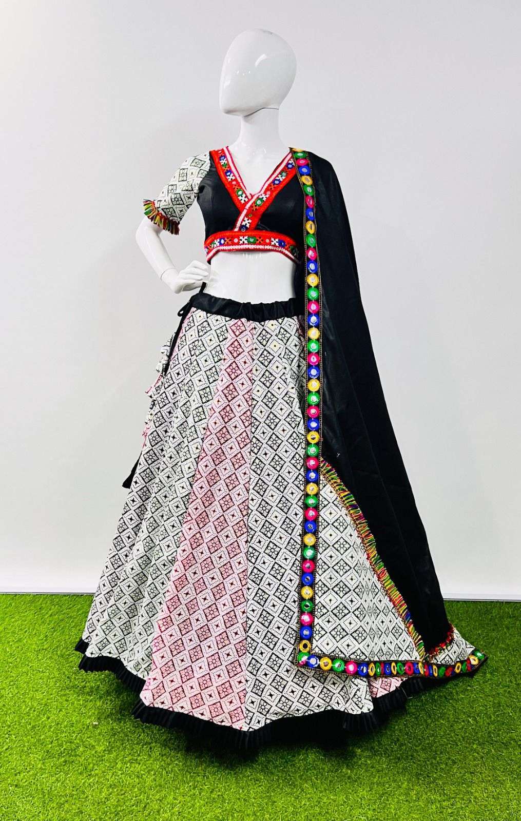 aawiya 7036 pure cotton silk lehenga