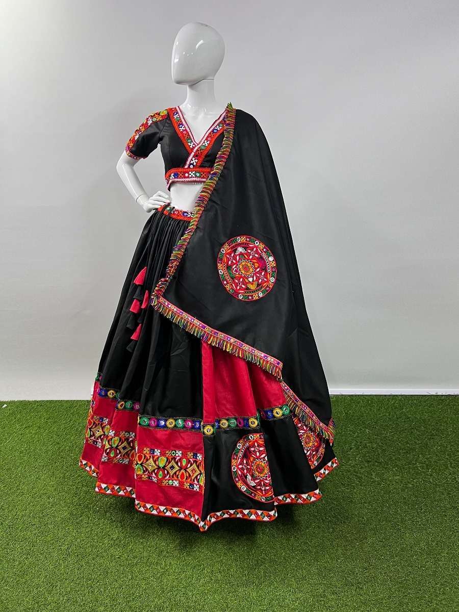 aawiya 7043 pure cotton silk lehenga