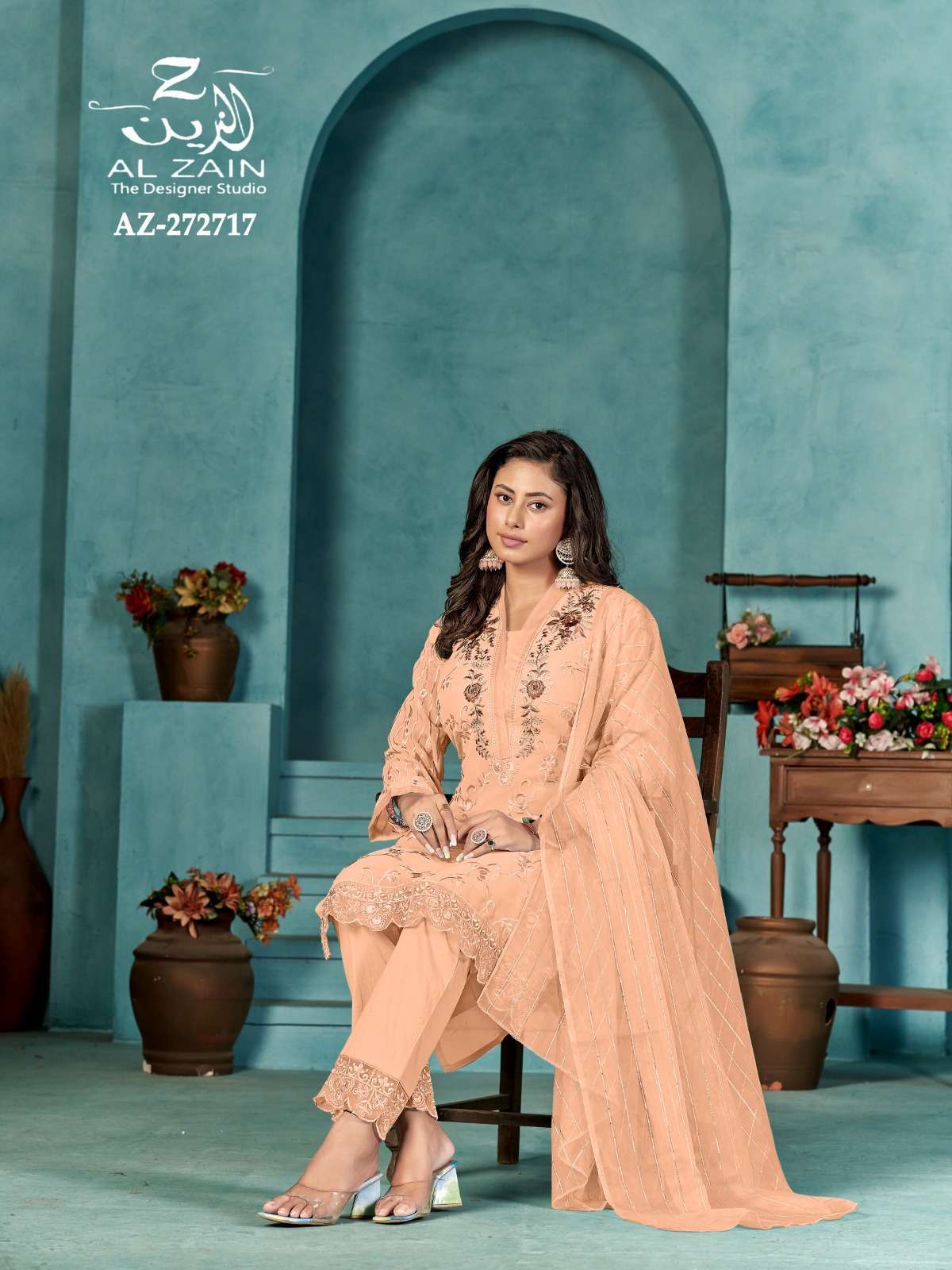 al zain 272717 Fox Georgette readymade suit 