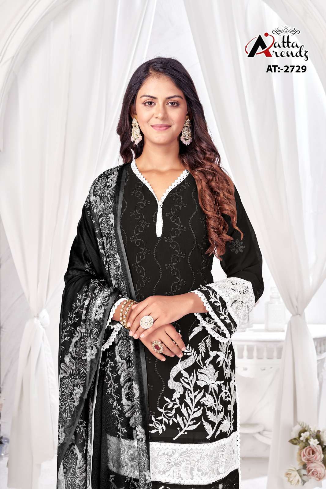 atta trendz 2729 Pure Georgette readymade suit