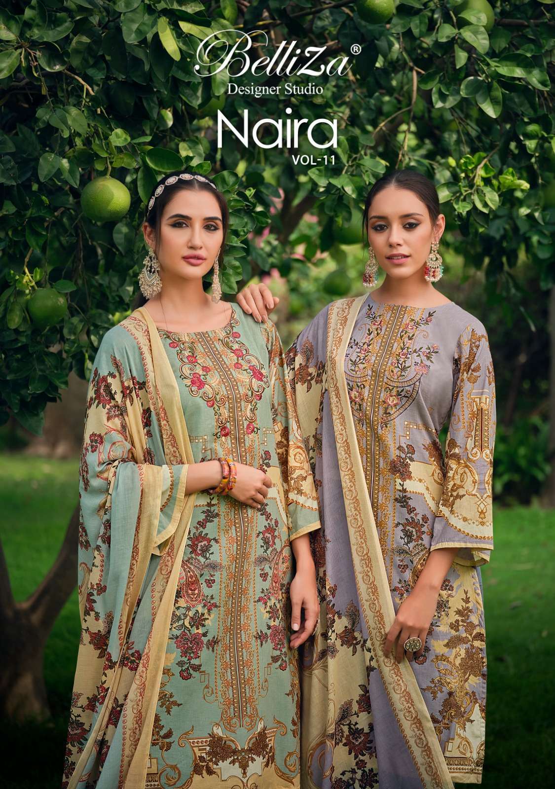 belliza naira vol 11 series 799001-799008 pure cotton suit 