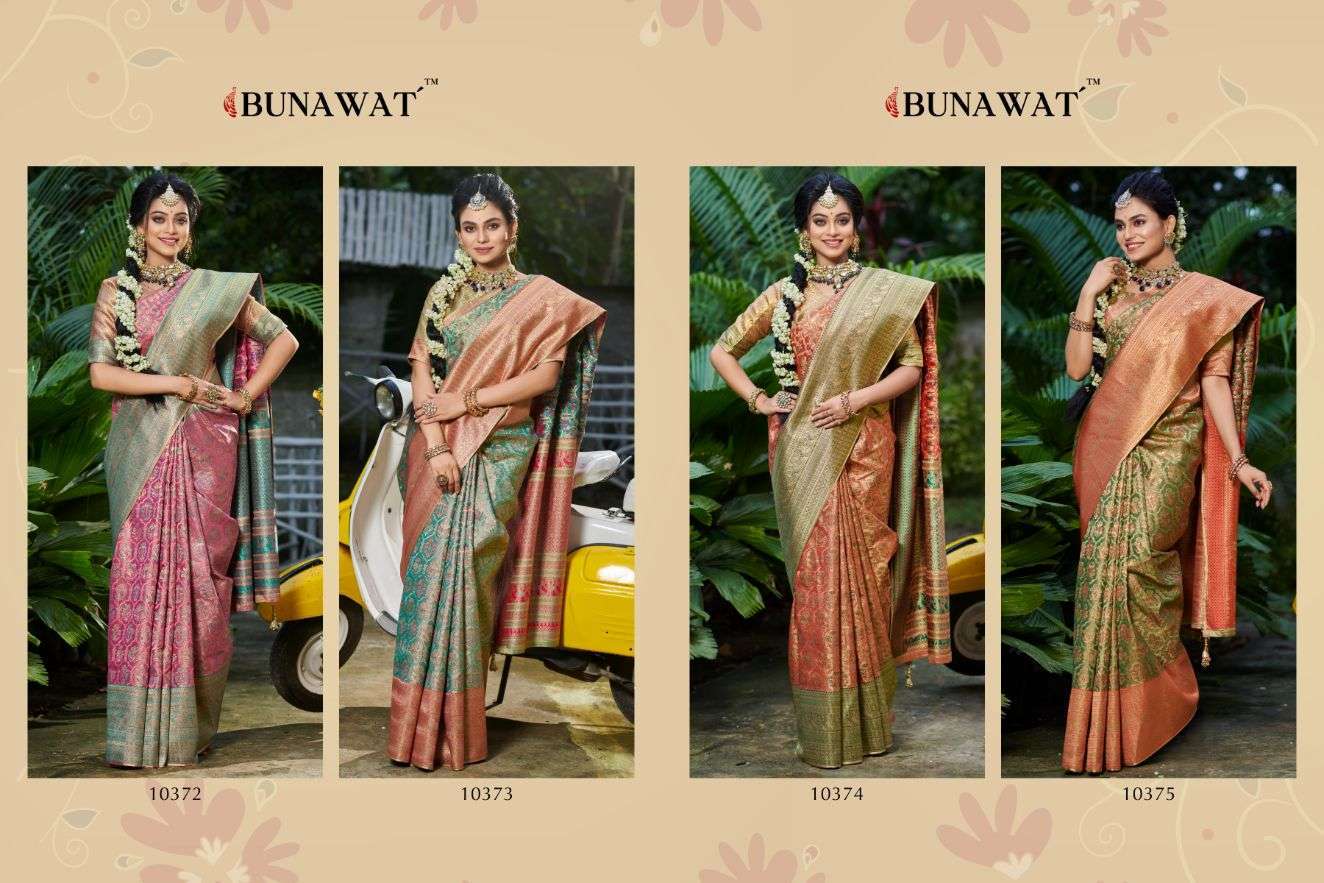 bunawat kanaklata series 10372-10375 Silk wedding saree