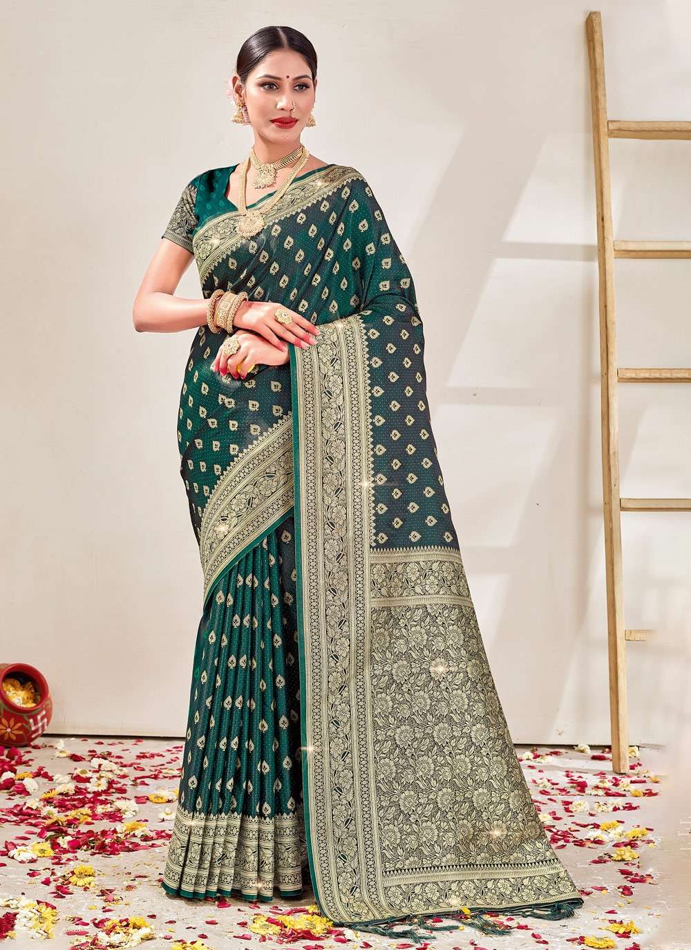 bunawat tanya series 1001-1004 banarasi silk saree