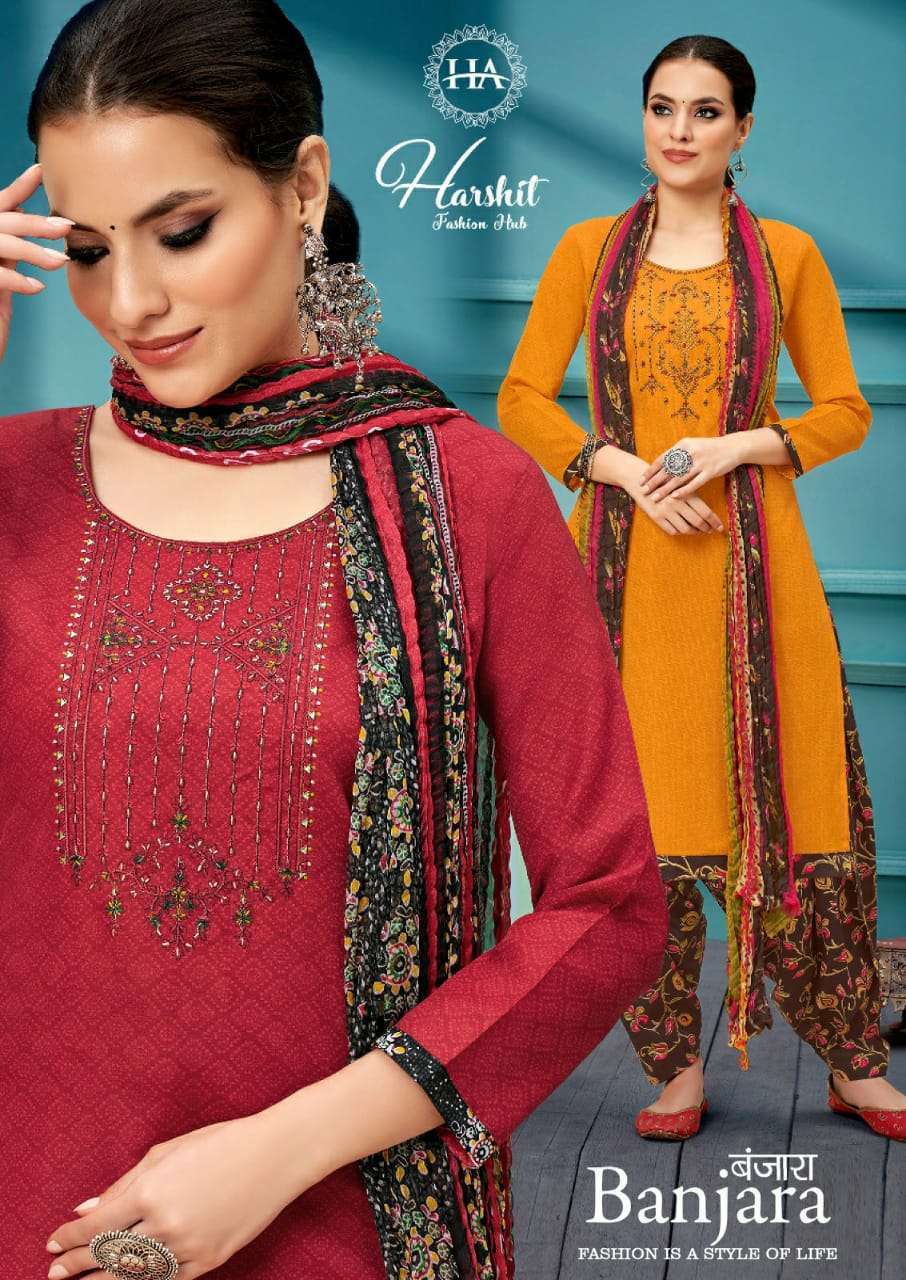 harshit fashion banjara series 1058001-1058008 Pure Soft Cotton suit
