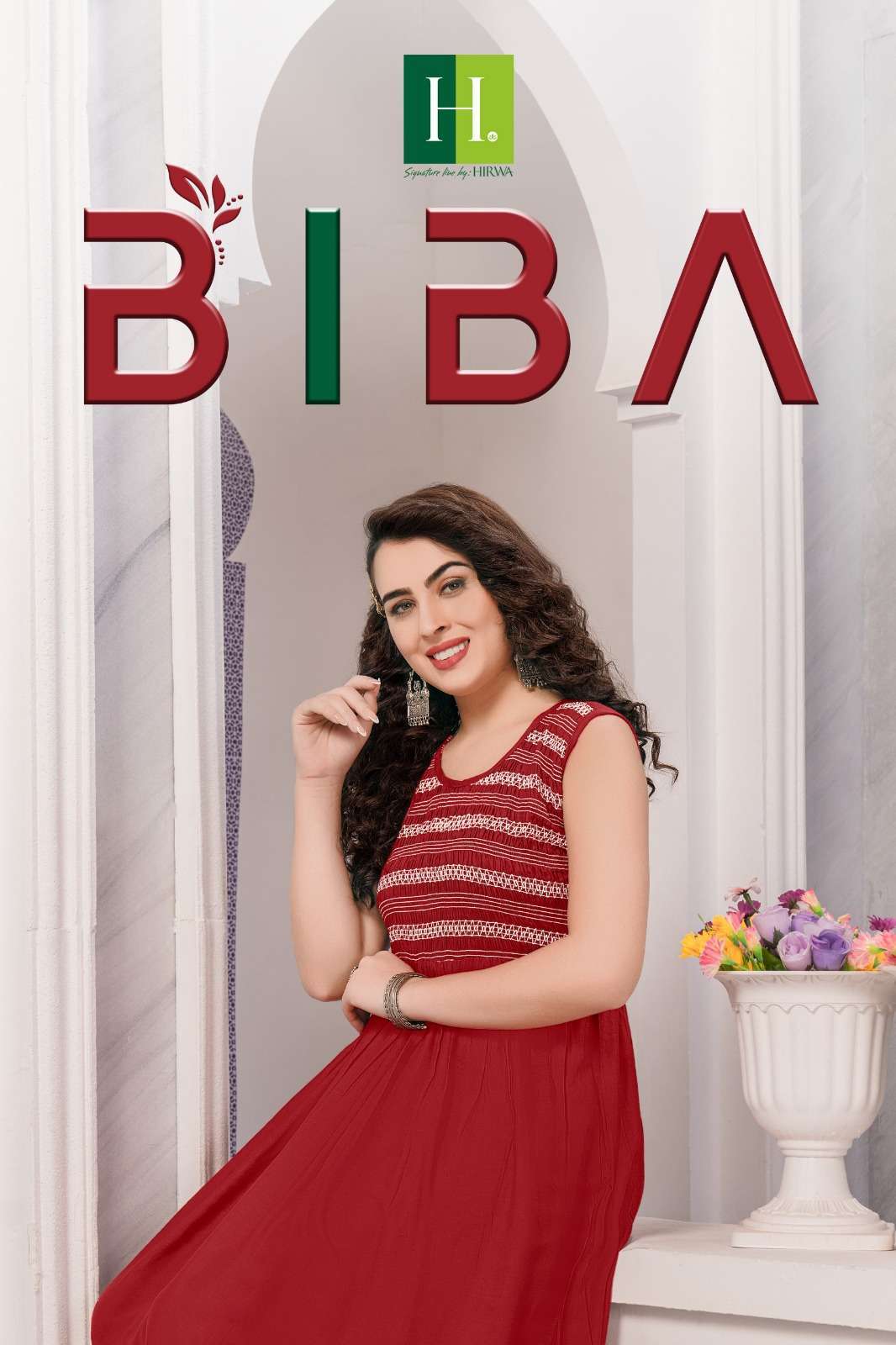 hirwa biba series 101-108 Rayon Slub kurti