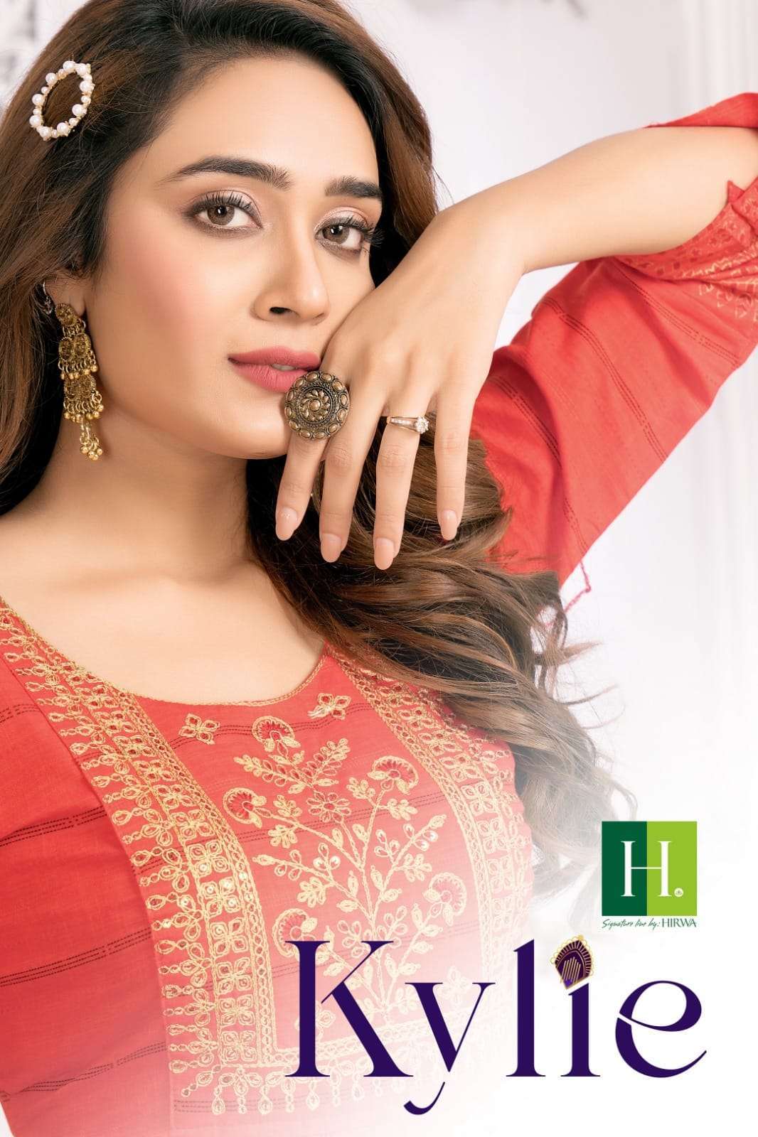 hirwa kylie series 101-108 Viscose RAYON Dobby kurti