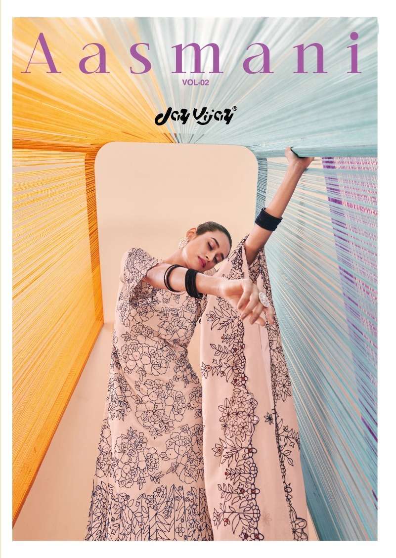 Jay vijay aasmani vol 2 series 8461-8468 moga silk suit