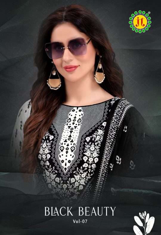 JT Black Beauty Vol-7 series 7001-7010 Pure Cotton suit