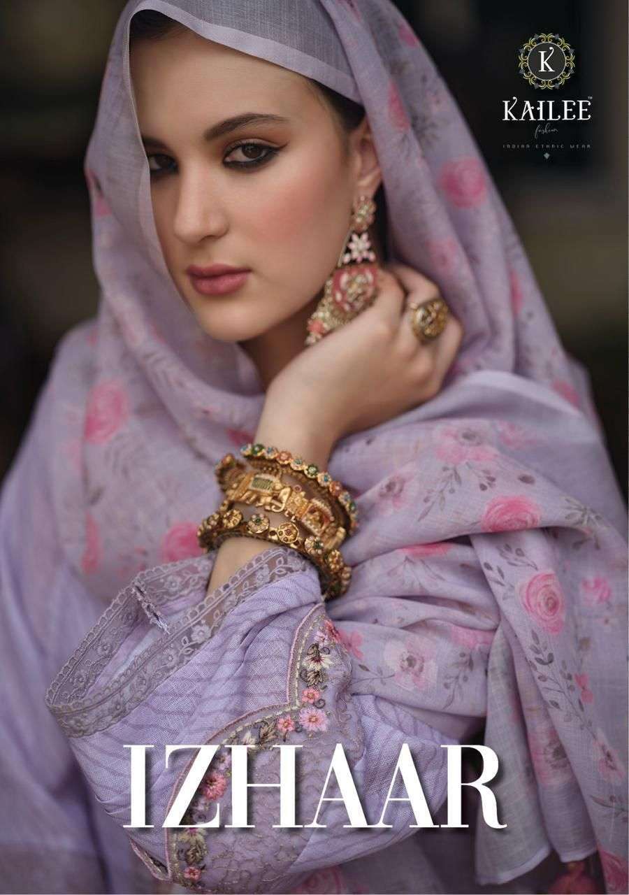 kailee fashion izhaar series 1001-1006 pure linen suit 