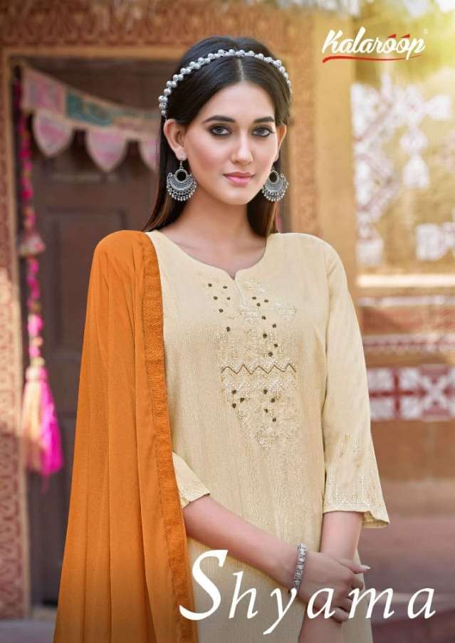 kalaroop shyama series 13806-13810 fancy Rayon readymade suit 