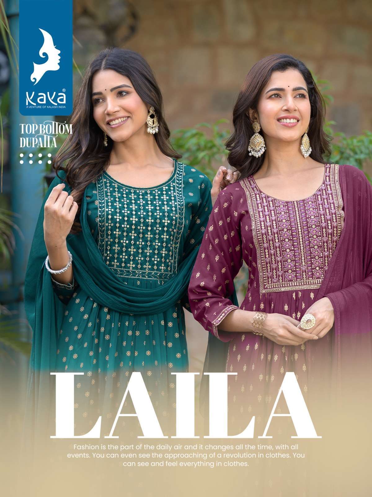 kaya laila series 01-08 rayon print readymade suit 