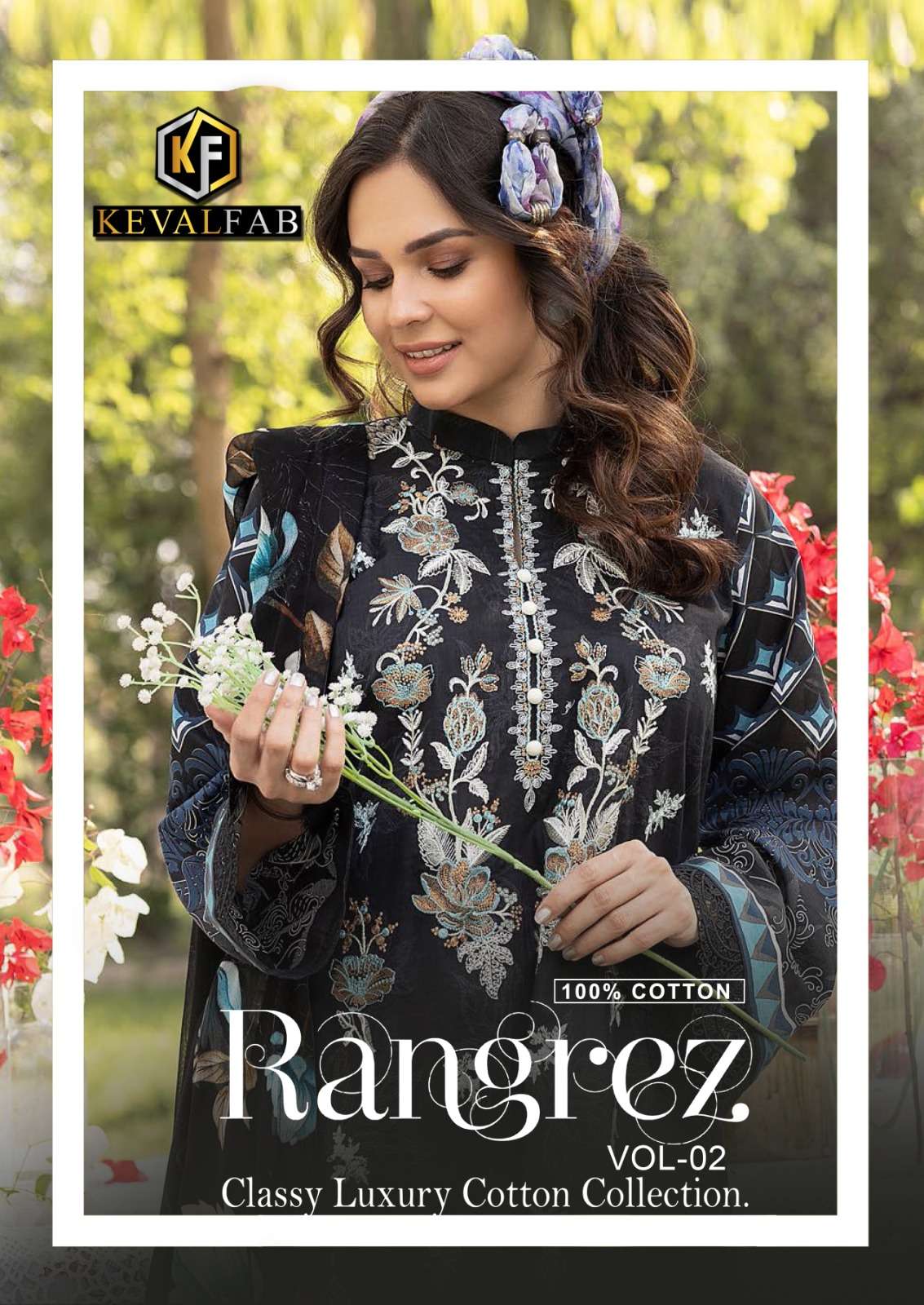 keval fab rangrez vol 2 series 1201-1208 heavy cotton suit 