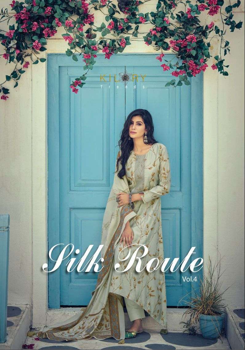 kilory trends silk route vol 4 series 661-668 pure viscose muslin suit 