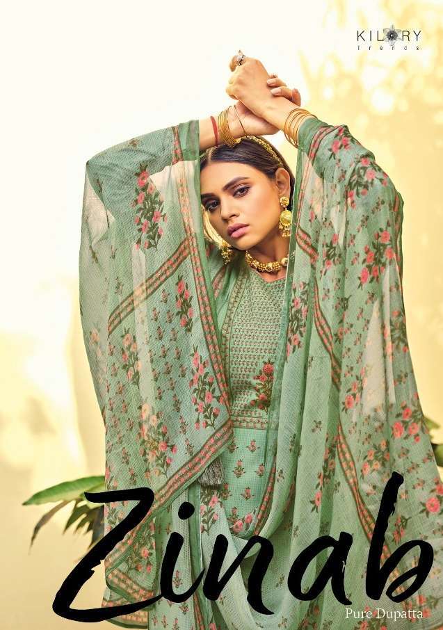 kilory trends zinab series 361-368 Cambric Cotton suit