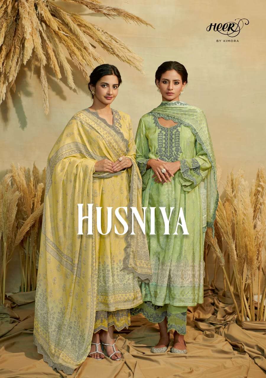 kimora heer husniya series 9081-9088 pure muslin suit 