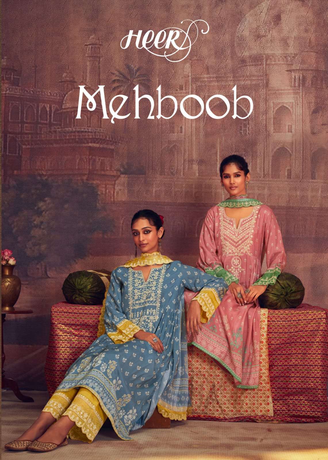 kimora mehboob series 9031-9038 pure muslin digital print suit 