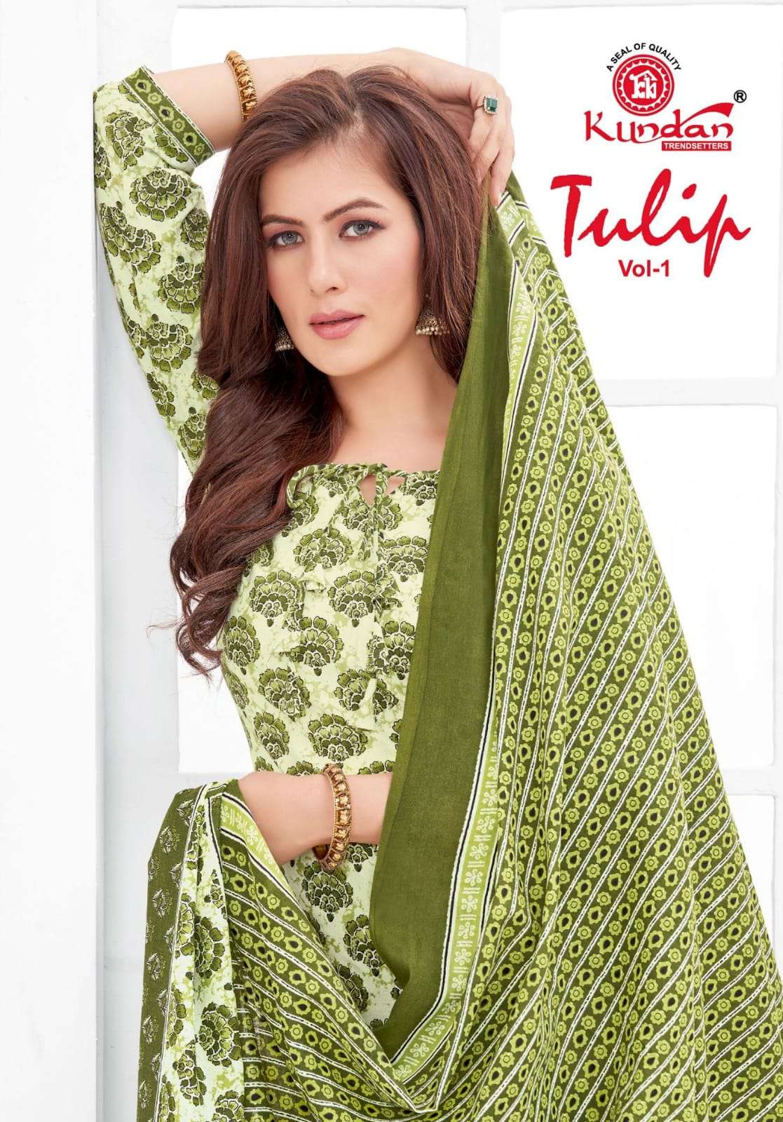 kundan tex tulip vol 1 series 1001-1012 cotton suit 