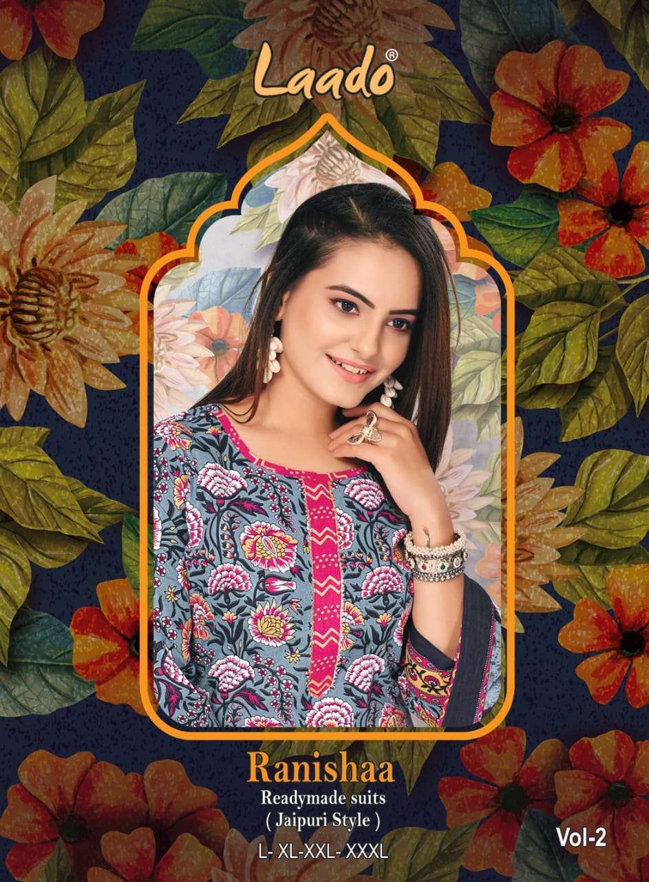 laado ranishaa vol 2 series 2001-2010 heavy pure cotton readymade suit 