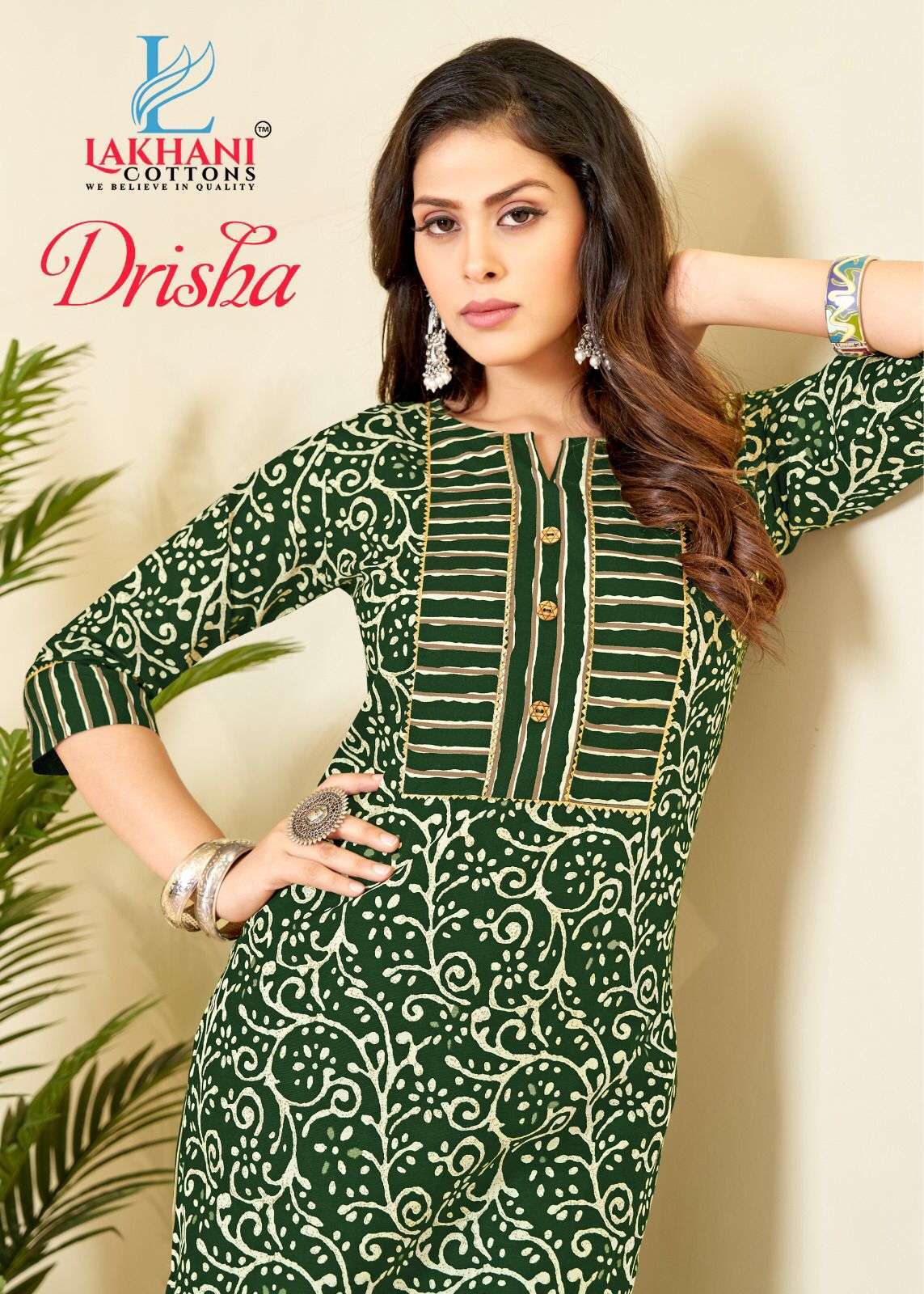 lakhani cottons drisha series 1001-1012 cotton kurti pant 