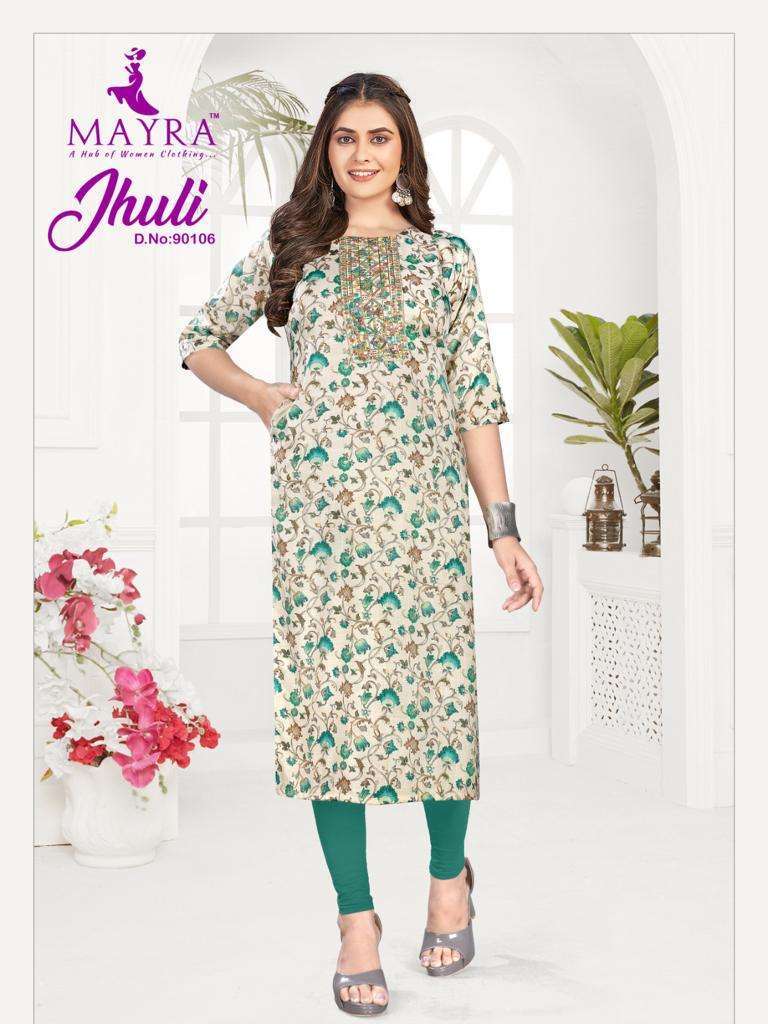 Mayra jhuli series 80101-90108 capsule kurti