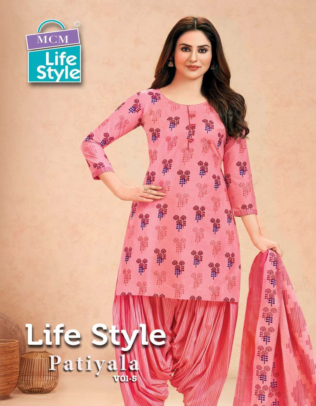 mcm life style patiyala vol 5 series 522-533 cotton readymade suit 