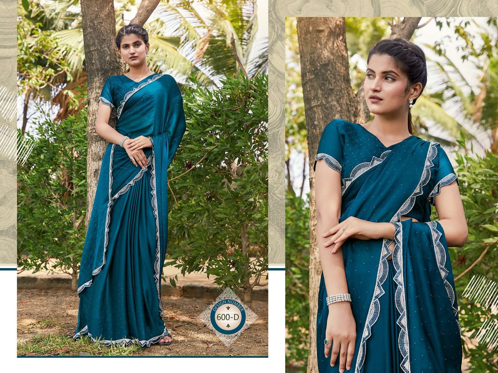 mehak 600 A to F satin silk chiffon saree