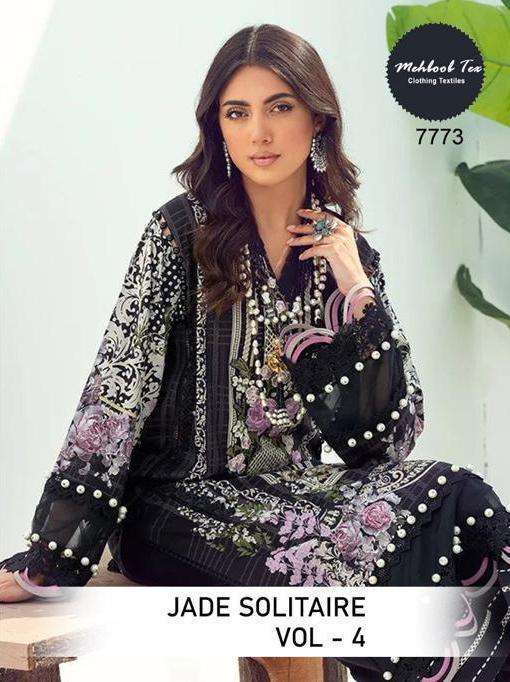 mehboob tex jade solitaire vol 4 series 1128-1129 pure cotton suit 