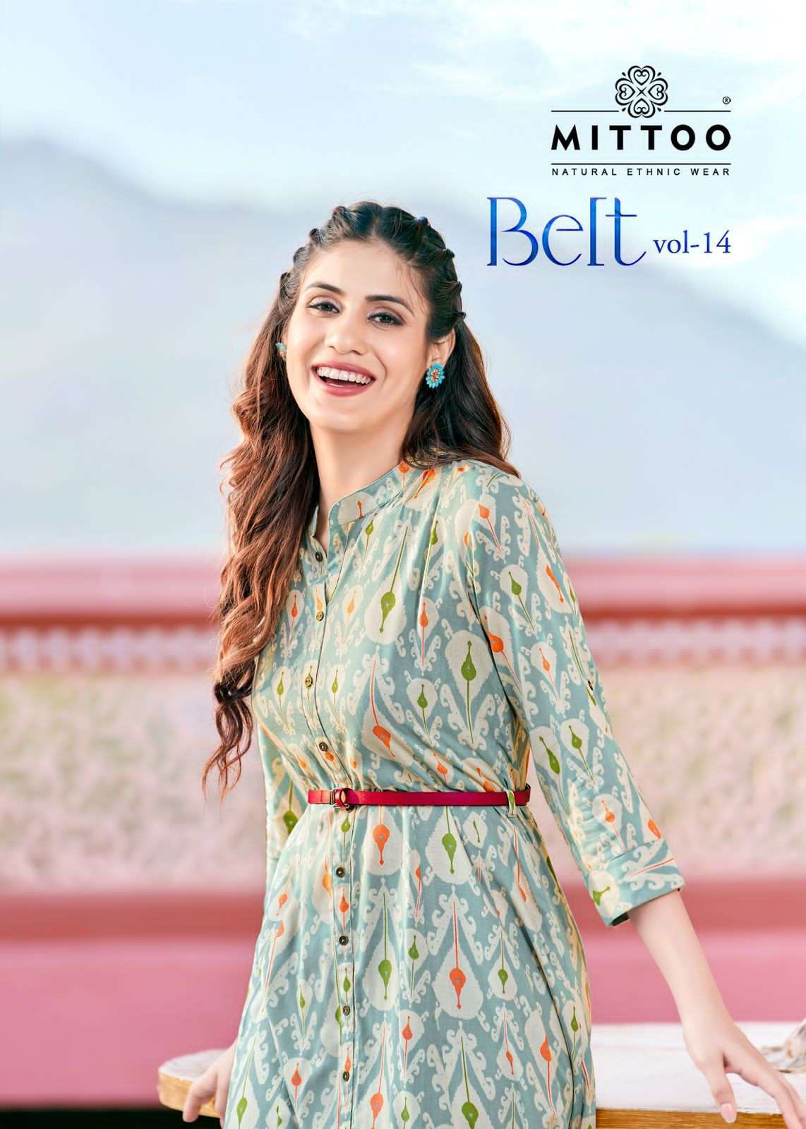 mittoo belt vol 14 series 1401-1406 Rayon Print kurti