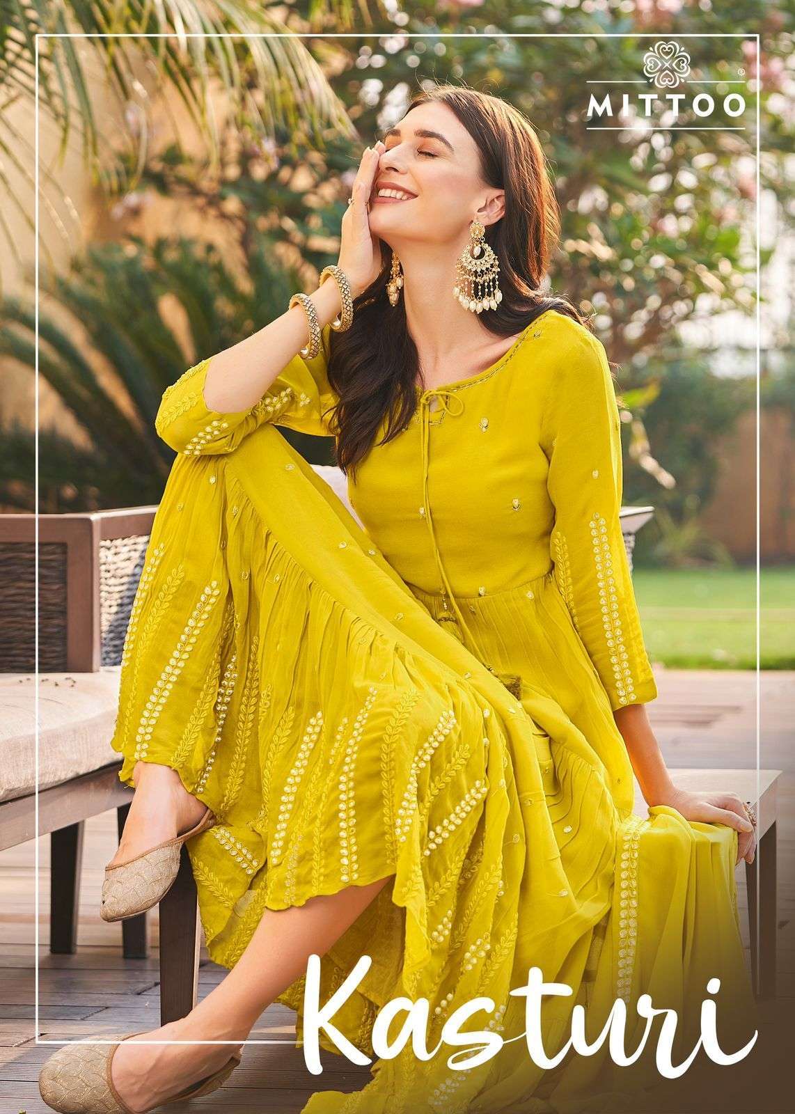 Mittoo kasturi series 8001-8004 pure georgette gown with dupatta