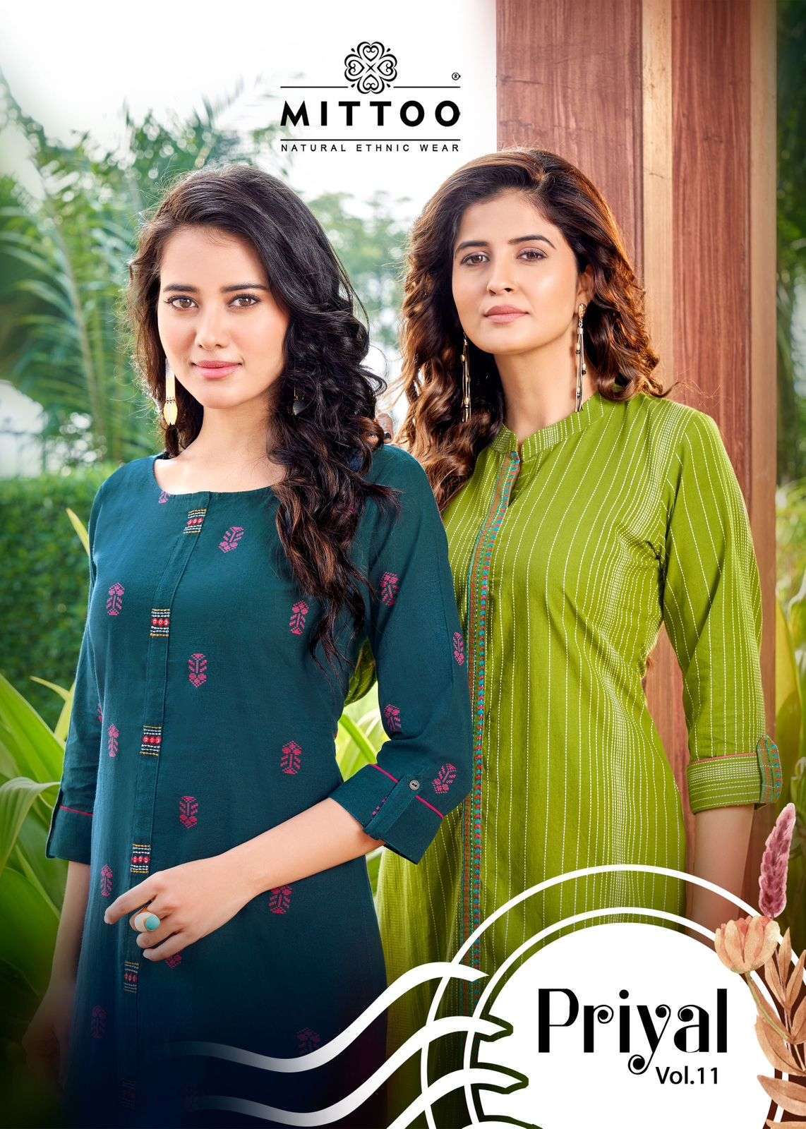 mittoo priyal vol 11 series 2079-2084 Pure Handloom Weaving Cotton kurti