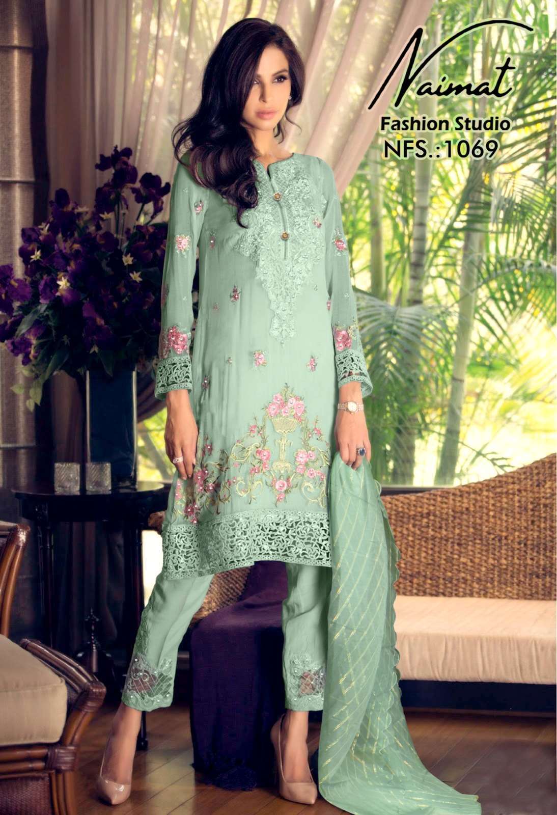 naimat 1069 pure faux georgette suit 