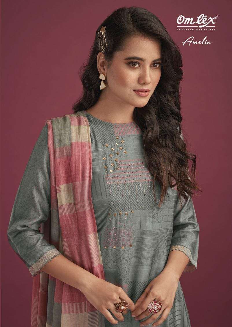 omtex amelia series 2351 russian silk suit 